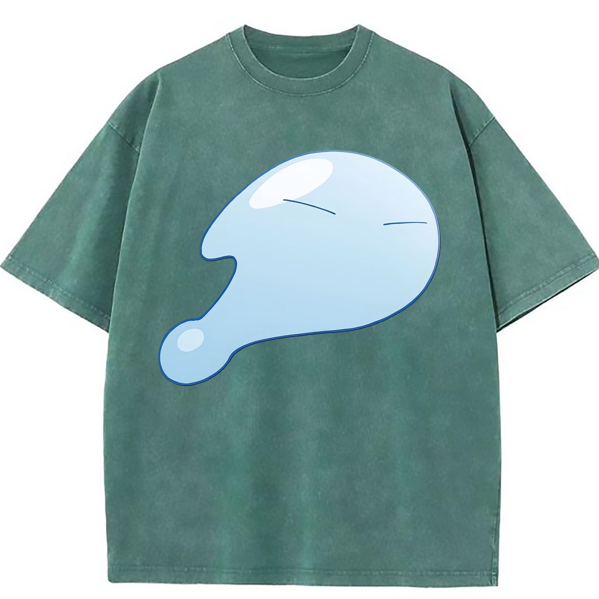 （画像用） 転スラ Regarding Reincarnated to Slime 綿100% ヴィンテージ風 半袖Tシャツ（フロントプリント）